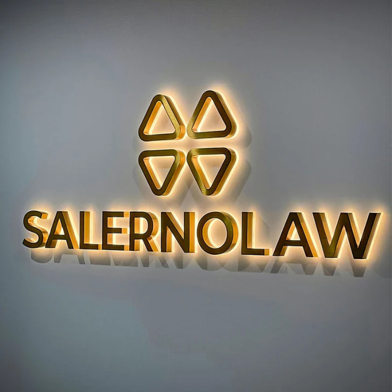 LED Backlit 3D Letters & Numbers – Stainless Steel Custom Signs