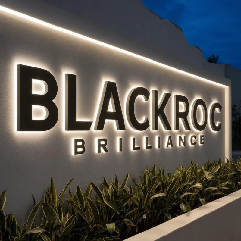 LED Backlit 3D Letters & Numbers – Stainless Steel Custom Signs